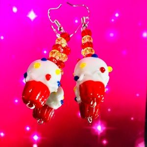 Ice cream earrings